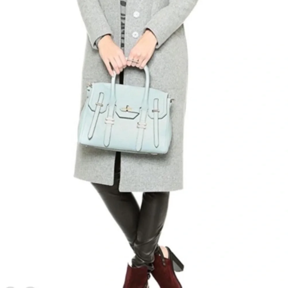 REBECCA MINKOFF Jules Satchel Light Blue